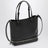 Small Rockstud shopper bag in black leather