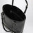 Small Rockstud shopper bag in black leather