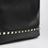 Small Rockstud shopper bag in black leather