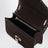 Small Rockstud crossbody bag in ebony brown suede