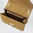 Borsa a tracolla piccola Rockstud havana beige in suede