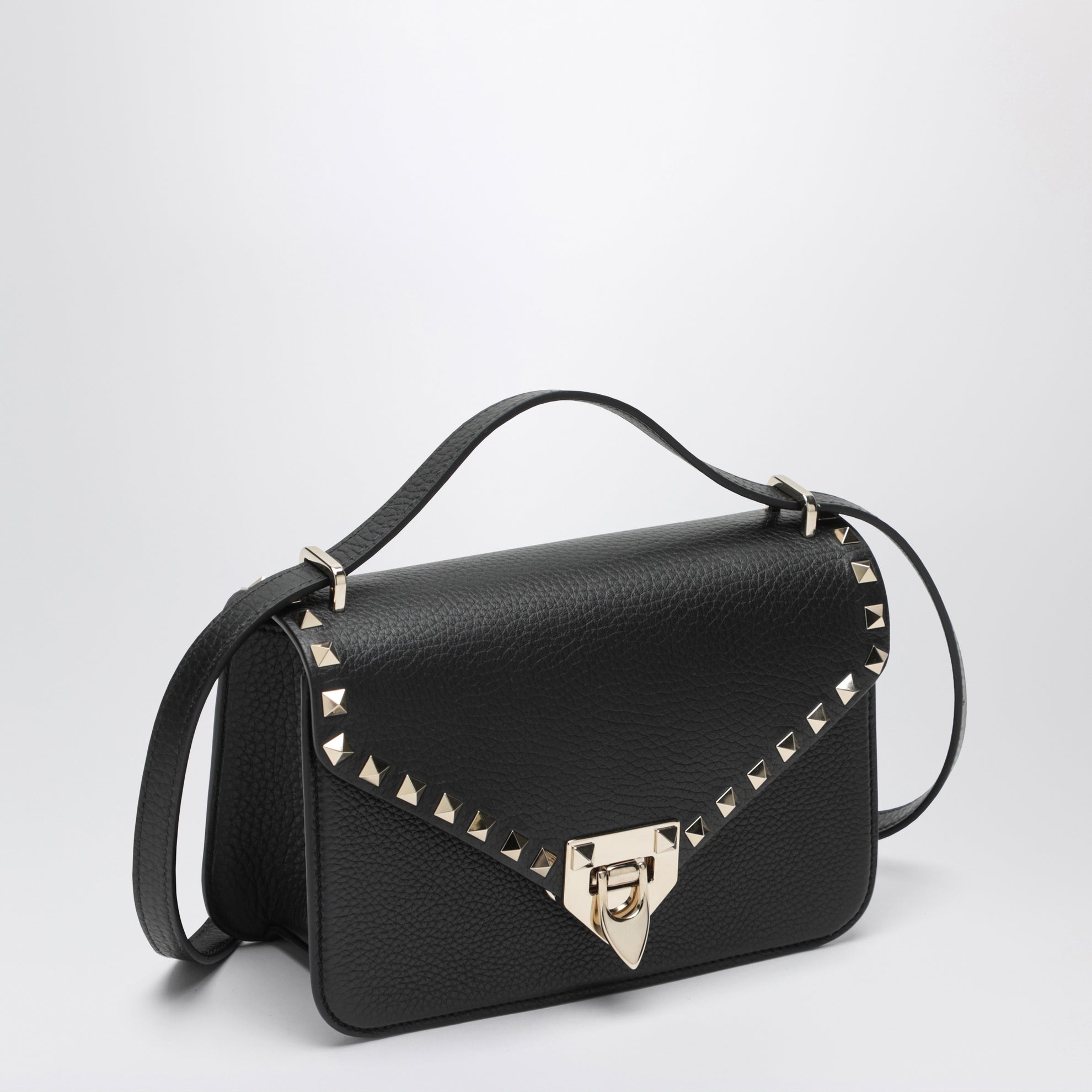 Sac bandoulière Rockstud en cuir de veau