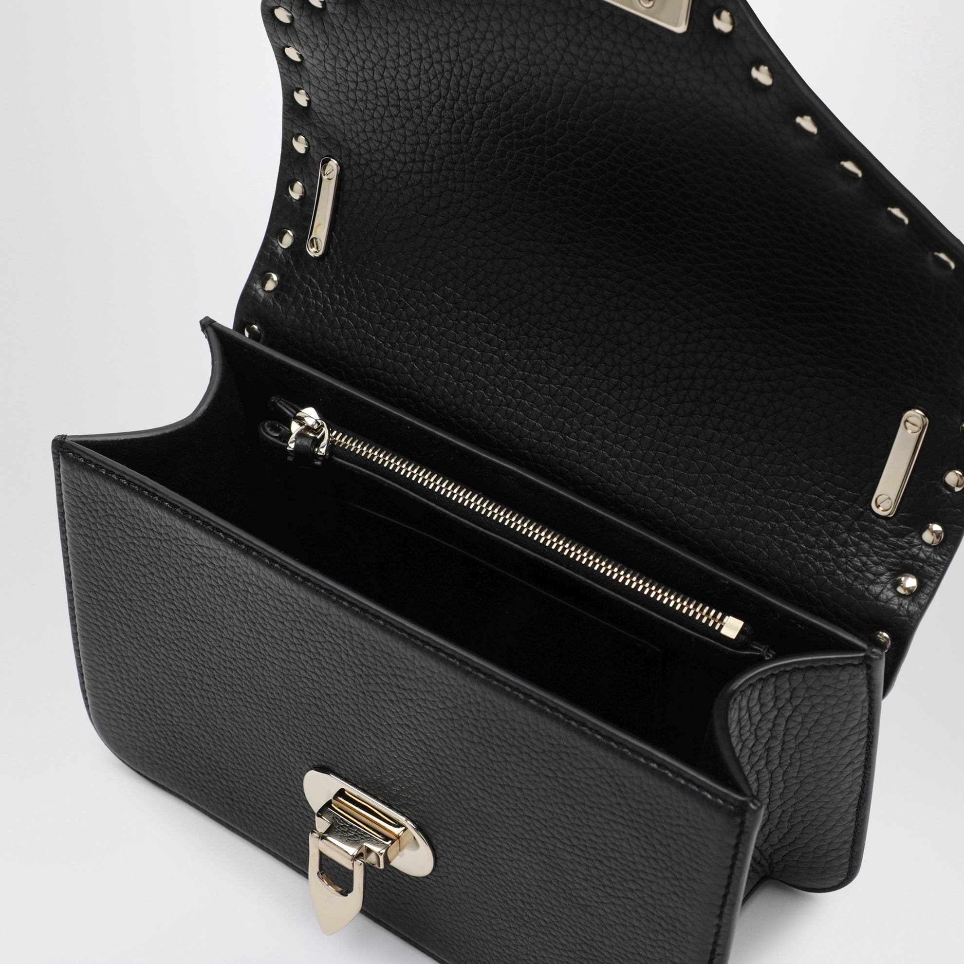 Sac bandoulière Rockstud en cuir de veau