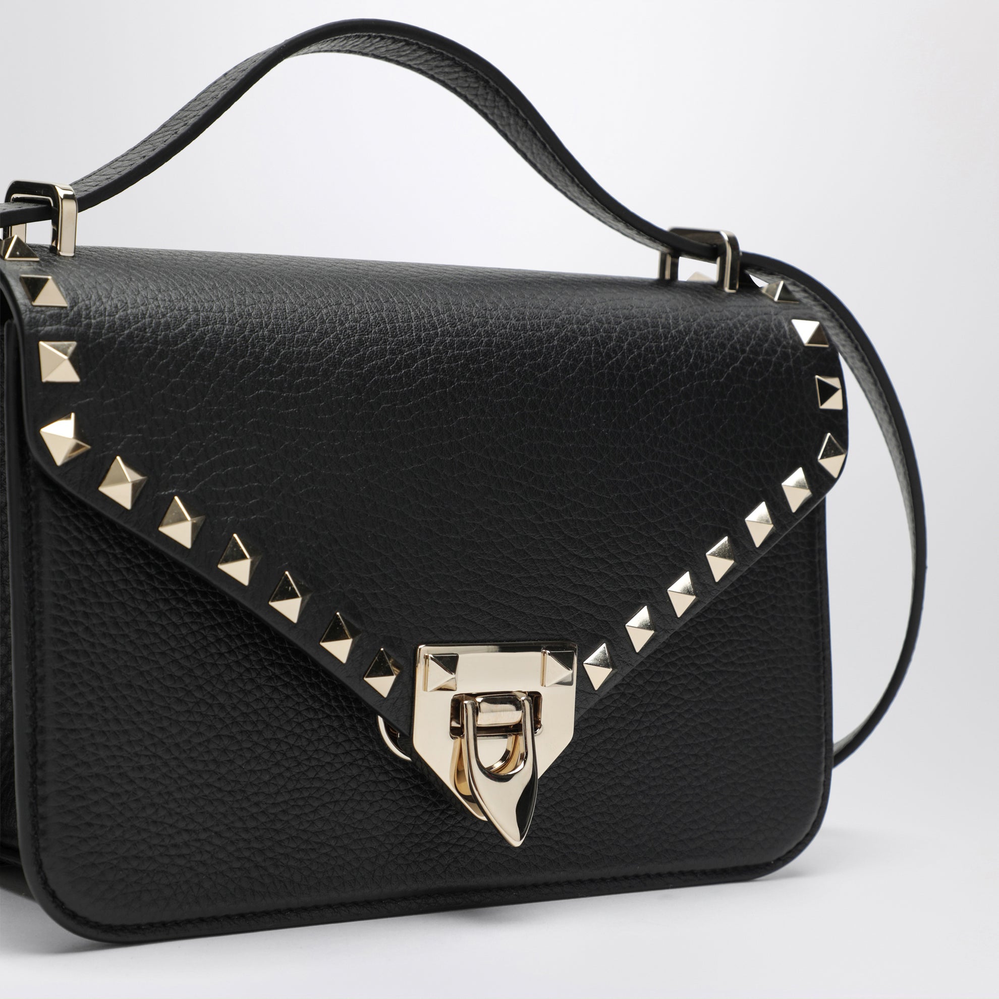 Sac bandoulière Rockstud en cuir de veau