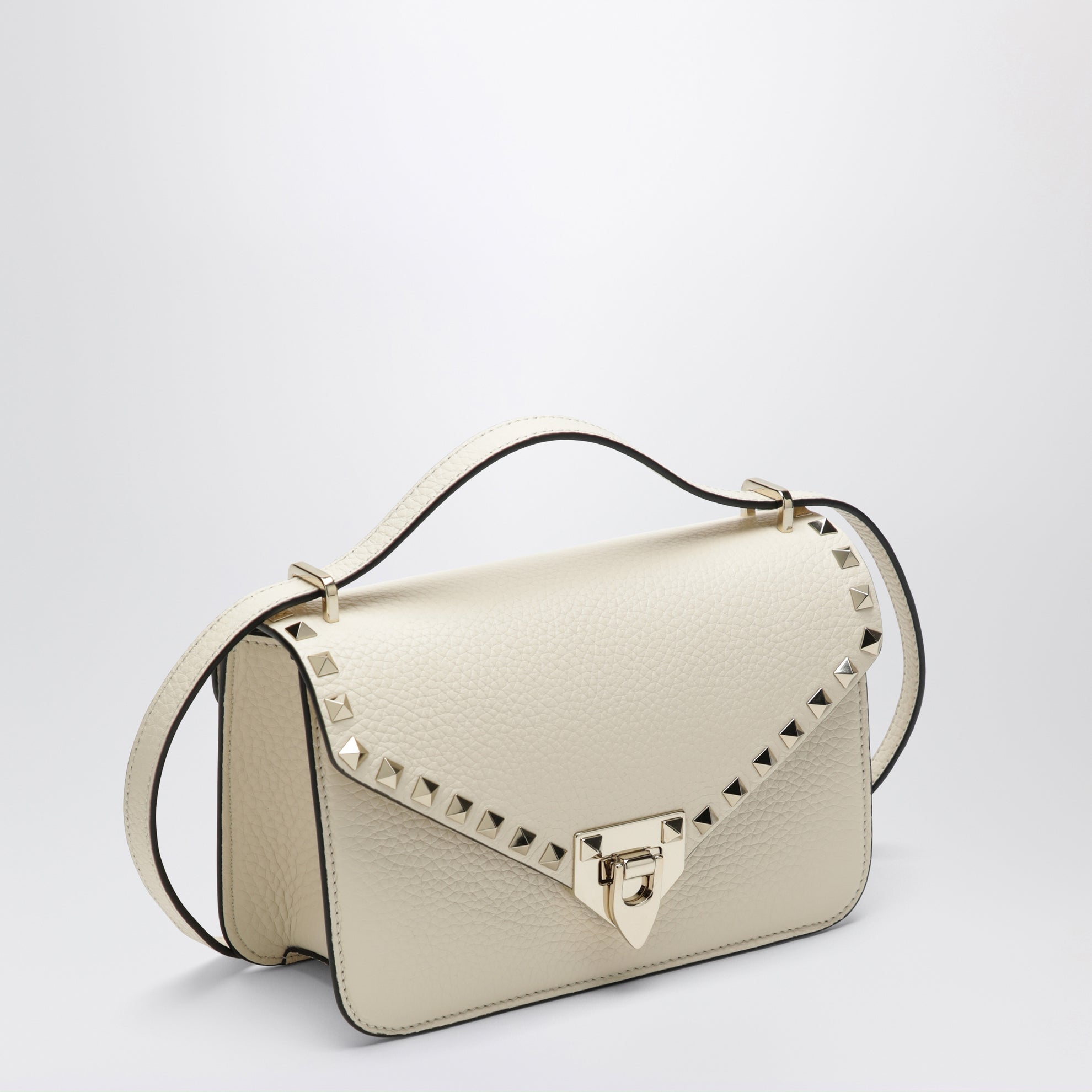 Borsa a tracolla Rockstud avorio