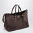 Large Rockstud brown ebony suede shopping bag