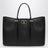 Large Rockstud black leather shopping bag
