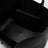 Large Rockstud black leather shopping bag