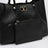 Large Rockstud black leather shopping bag