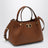 Borsa shopping piccola VLogo Signature marrone chiara