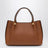 Borsa shopping piccola VLogo Signature marrone chiara