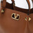 Borsa shopping piccola VLogo Signature marrone chiara