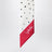 Little Stars Starry bandeau scarf in silk, vanilla red