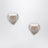 Boucles d’oreilles VLogo Signature en perles et métal or/crème