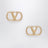 VLogo Signature Ohrringe aus goldfarbenem Metall