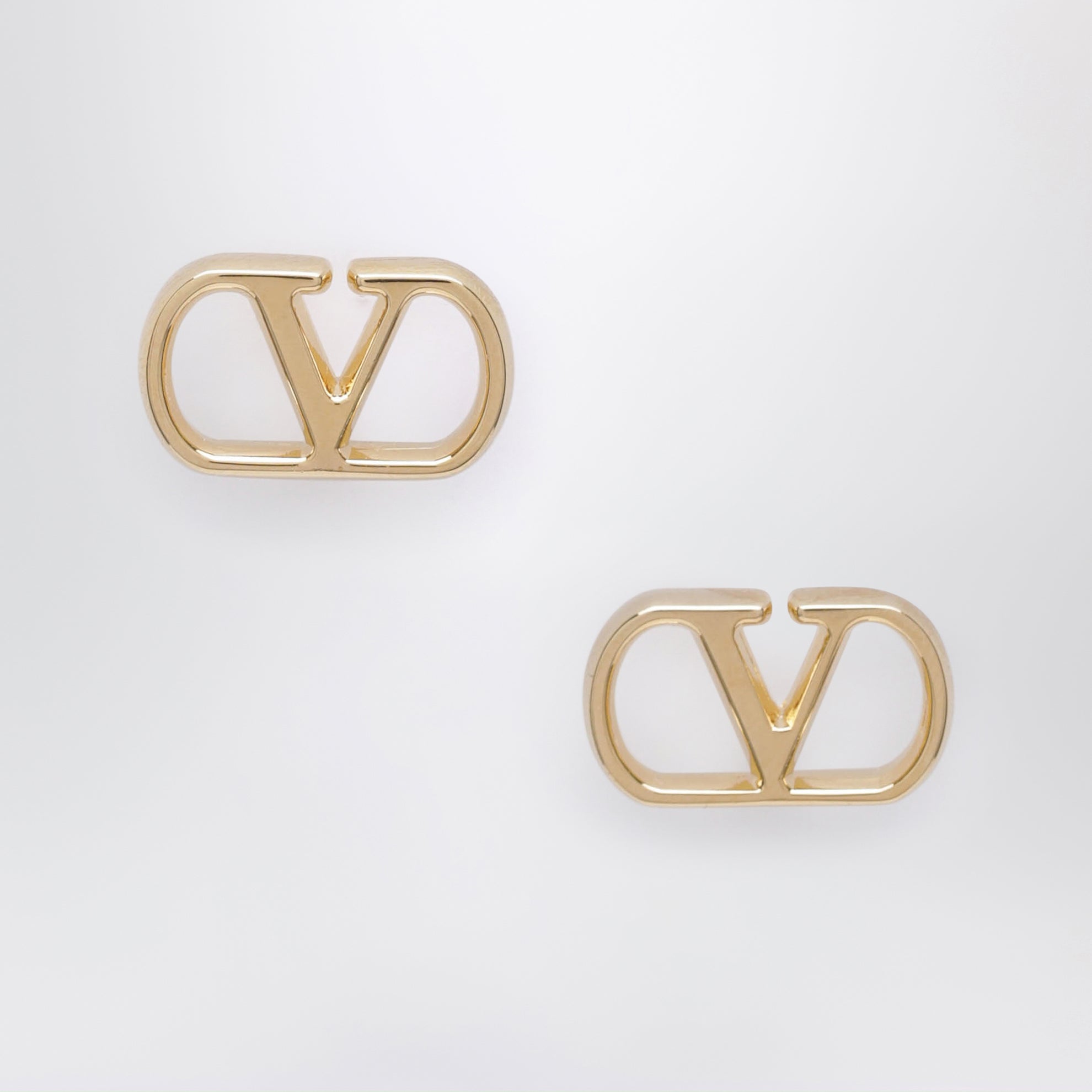 VLogo Signature Ohrringe aus goldfarbenem Metall