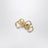 VLogo Signature Ohrringe aus goldfarbenem Metall