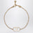 VLogo Signature bracelet in gold-tone brass
