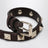 Bracciale Rockstud in pelle scamosciata marrone ebano