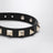 Black leather Rockstud bracelet with gold-tone studs