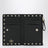 Porte-cartes zippé Rockstud en cuir noir
