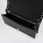 Black Rockstud Leather Wallet with Chain