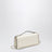 Rockstud chain wallet in grained calfskin, light ivory