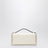 Rockstud chain wallet in grained calfskin, light ivory