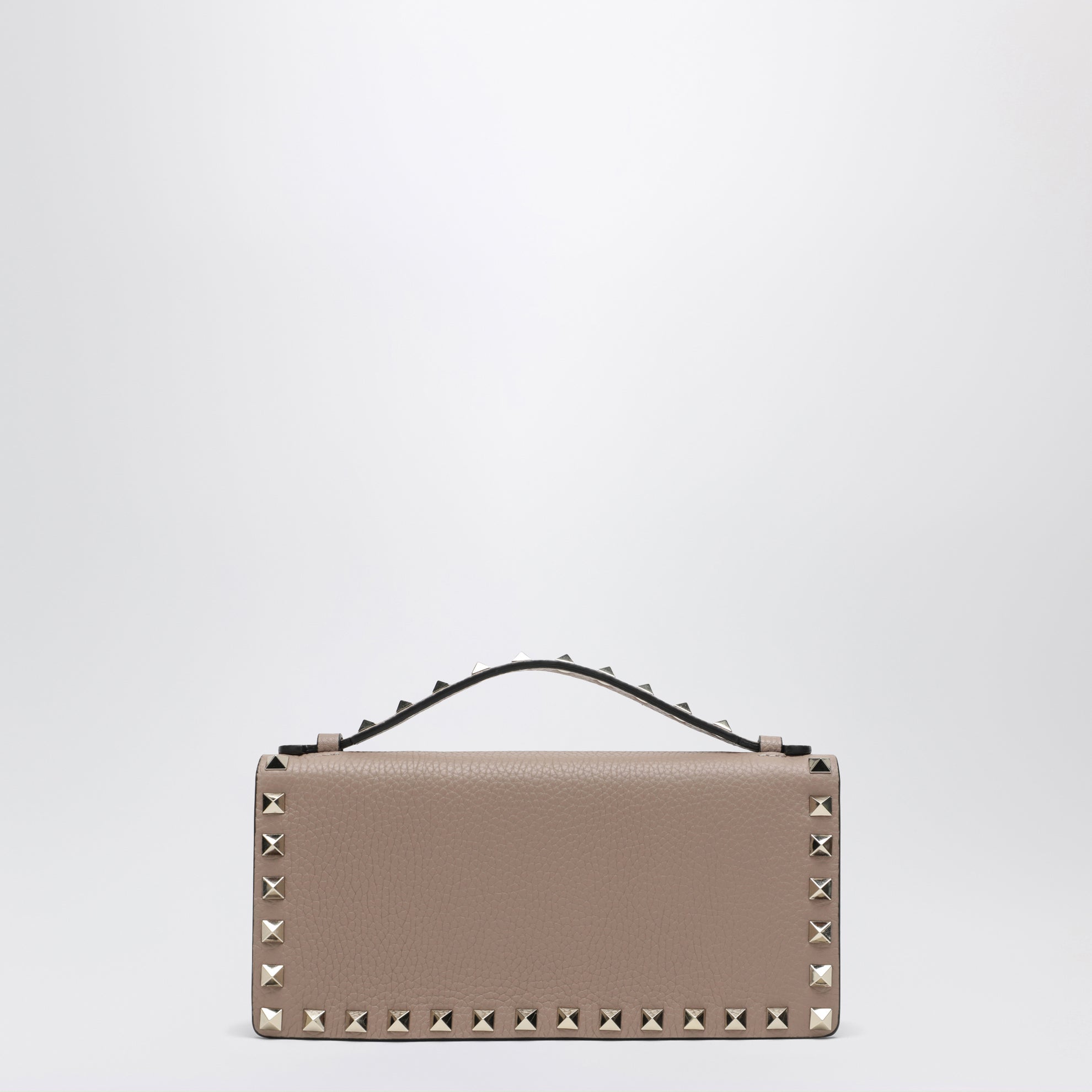 Rockstud pink powder chain wallet