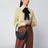 Mini Borsa Hobo Vlogo Signature in pelle nera