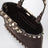 Mini borsa shopping Rockstud marrone in suede