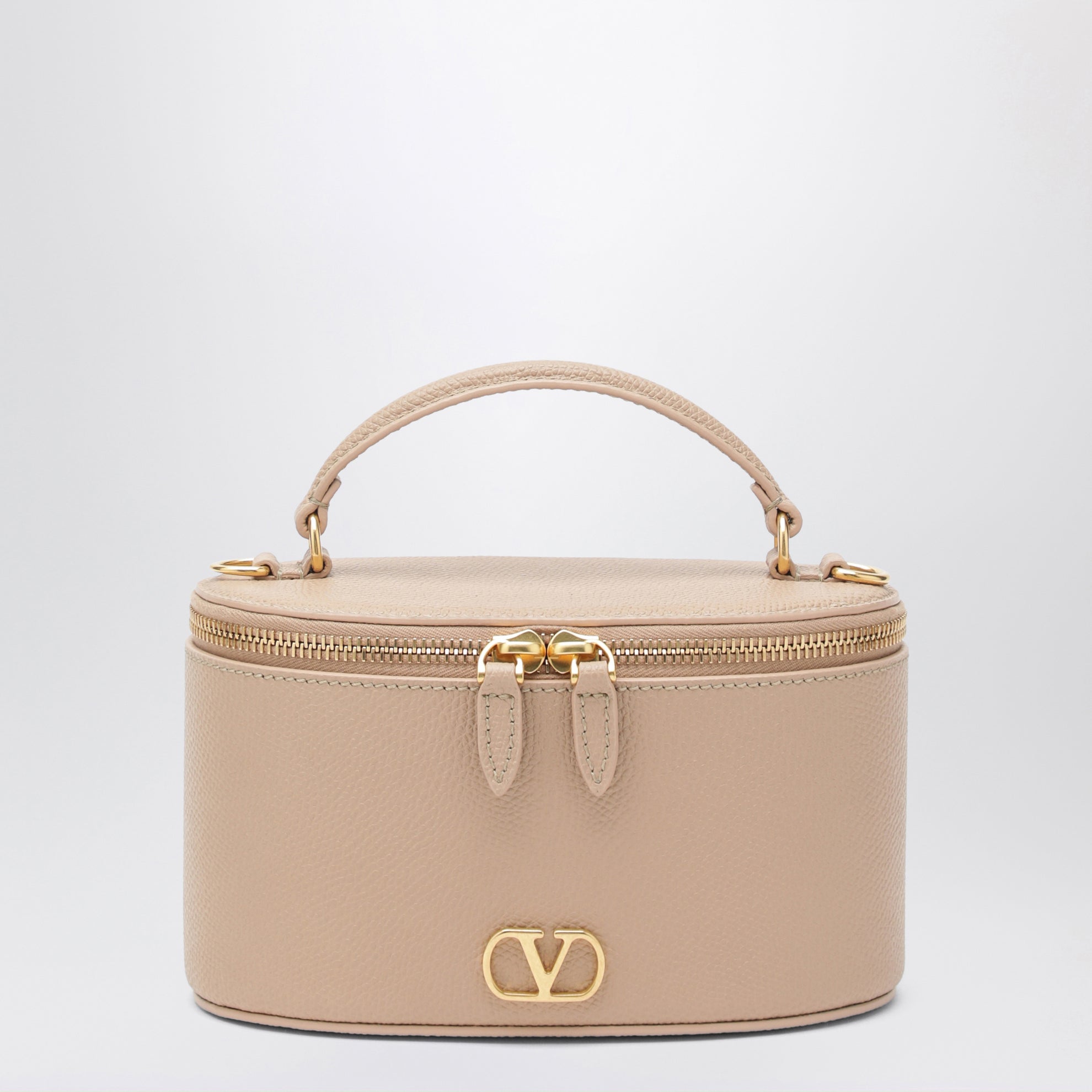 Borsa mini vanity Vlogo Signature in pelle rosa
