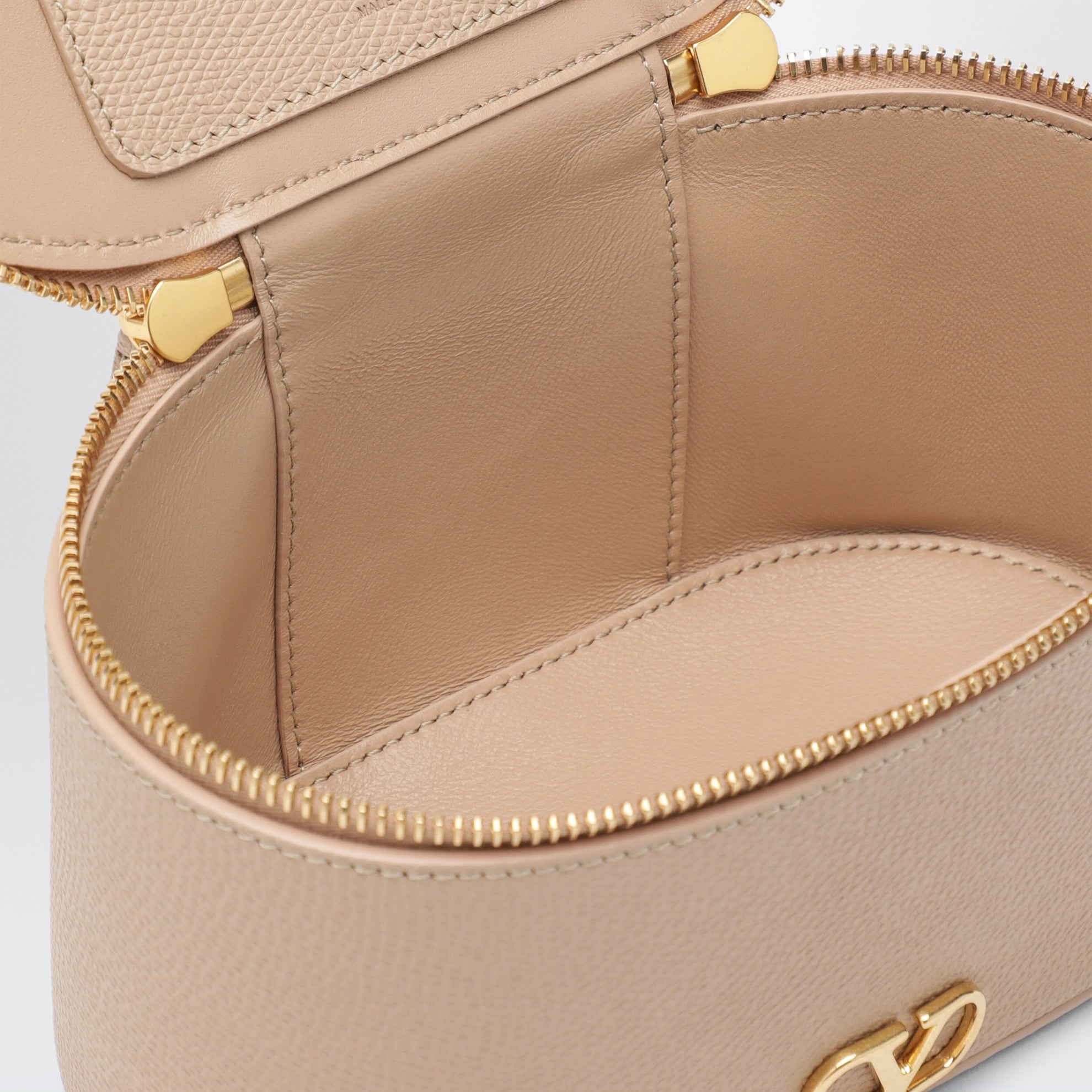 Borsa mini vanity Vlogo Signature in pelle rosa