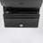Schwarzes Rockstud-Portemonnaie aus Leder