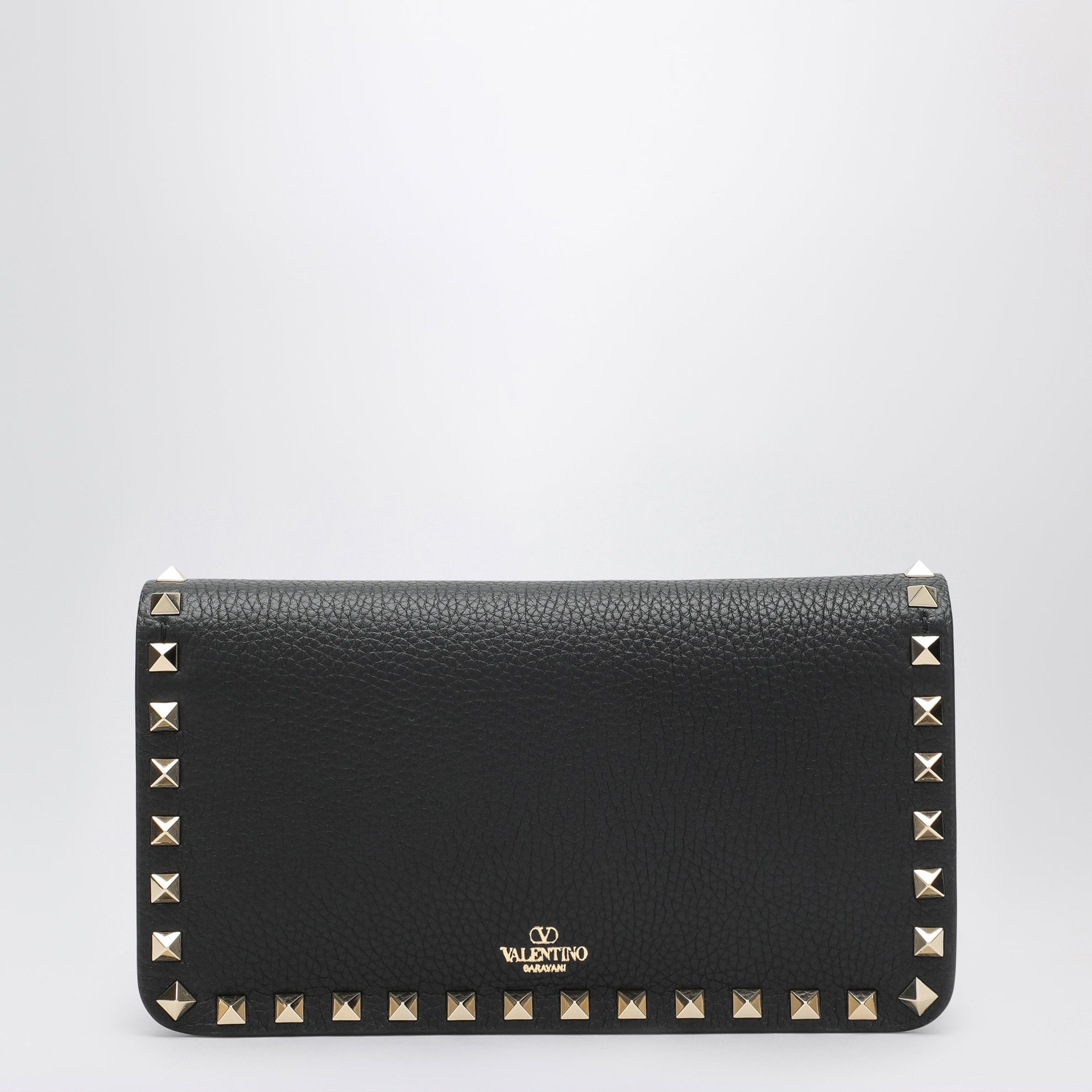 Pouch con catena Rockstud nera