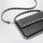 Pouch Rockstud in pelle di vitello granata nero