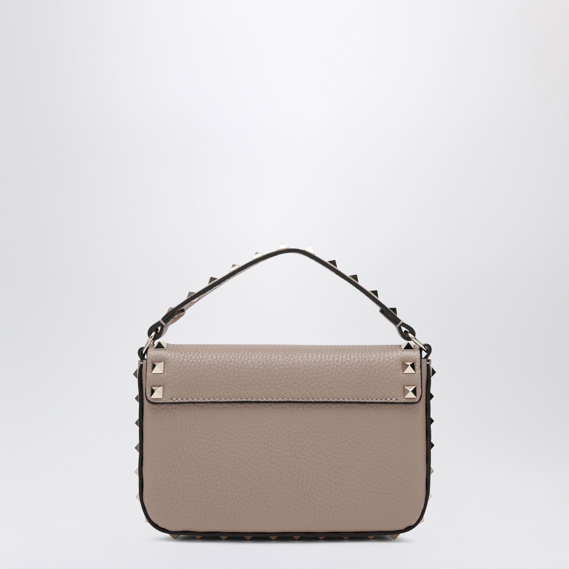 Pouch Rockstud in pelle di vitello granata poudre