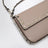 Pouch Rockstud in pelle di vitello granata poudre