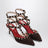 Décolleté Rockstud marrone in suede