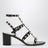 Rockstud Sandalen aus Kalbsleder in Schwarz