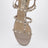 Rockstud sandals with blush-colored straps