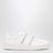 Porte-cartes zippé Rockstud en cuir blanc