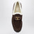 Mocassini VLogo marroni in suede con shearling