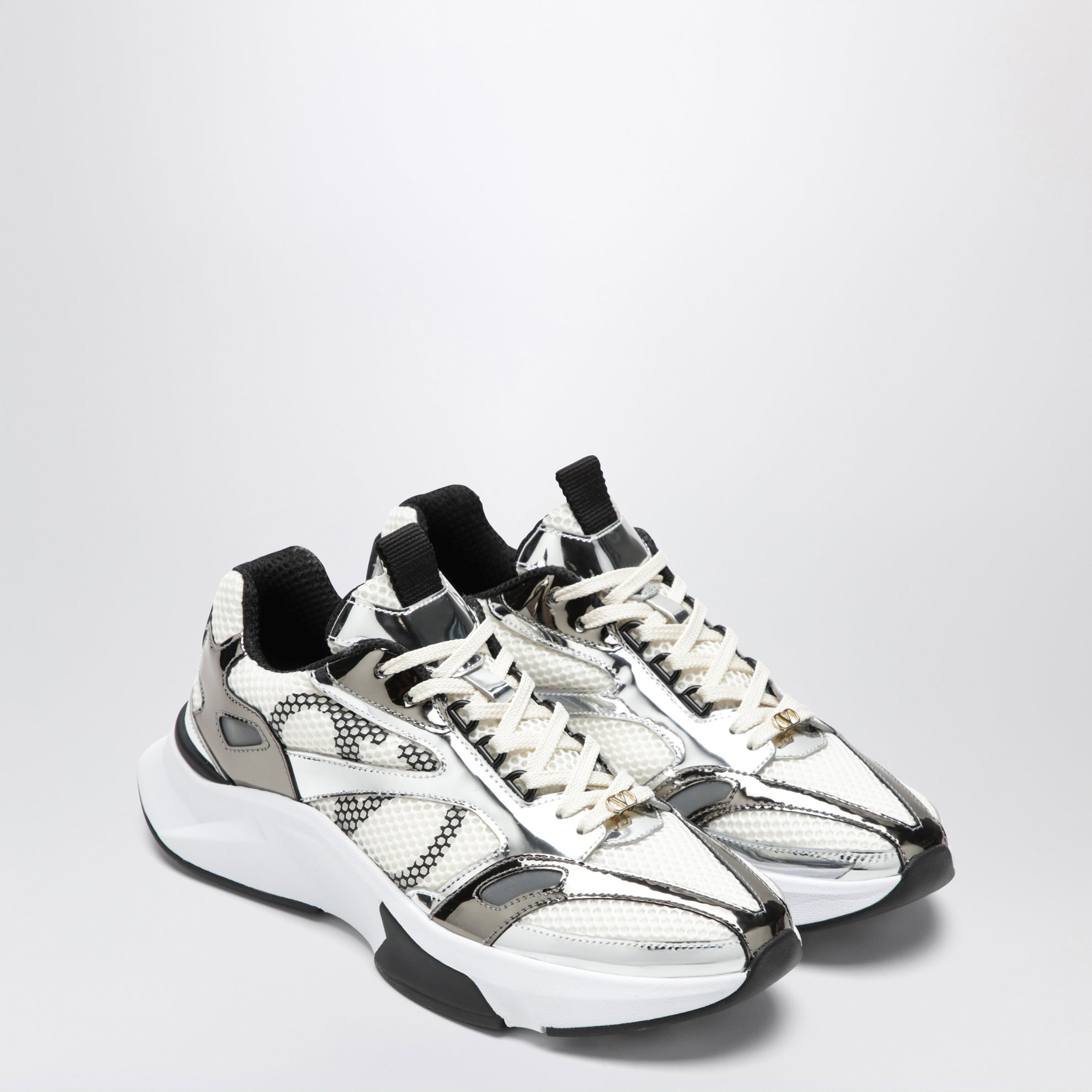 Sneakers Demivee avorio e argento