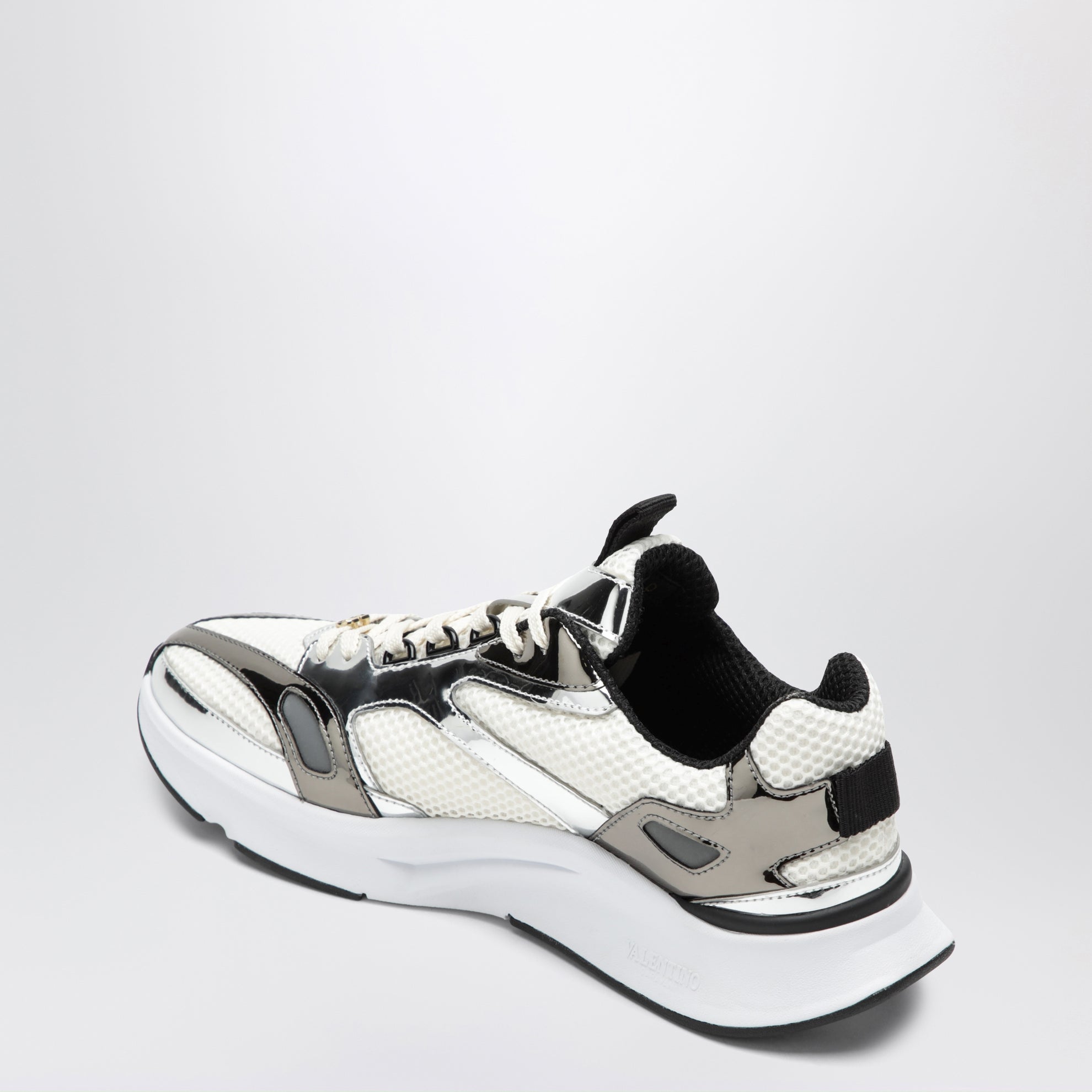 Sneakers Demivee avorio e argento