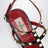 Décolleté Rockstud nere in capretto