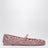 Pink rubber VLogo Signature ballet flats