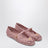 Pink rubber VLogo Signature ballet flats