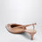 Escarpins slingback VLogo Signature en cuir verni rose cannelle