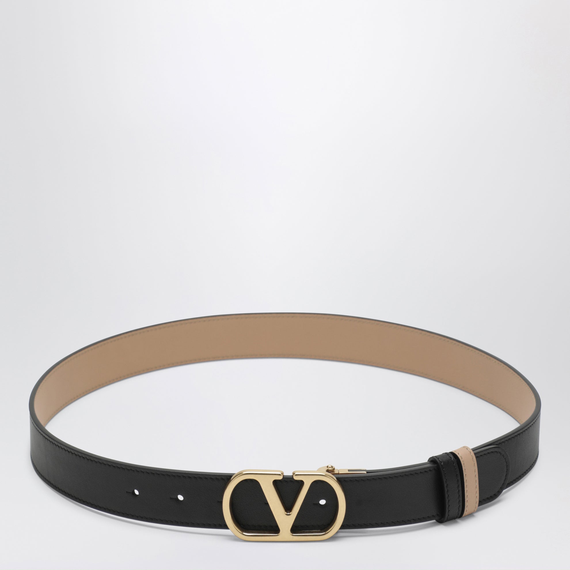 Wendegürtel VLogo Signature in Schwarz/Rosa